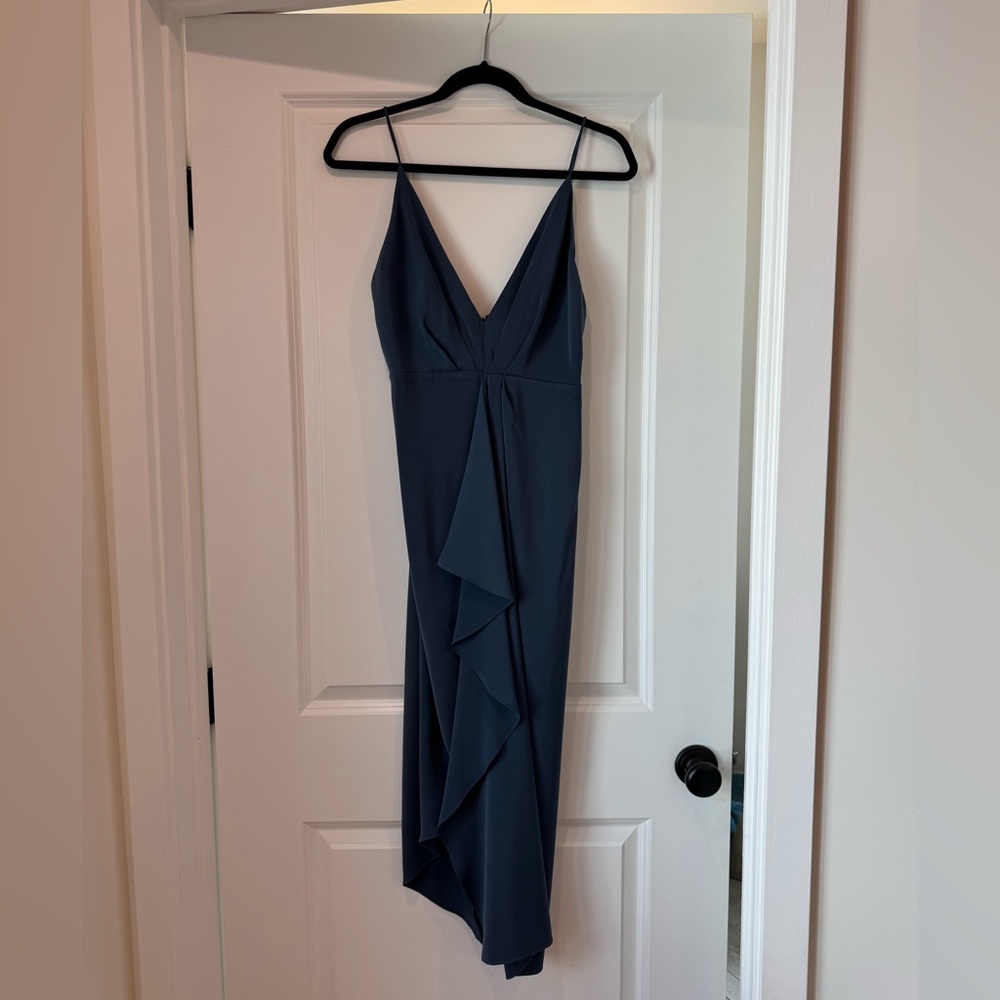 Elegant Navy Midi Dress